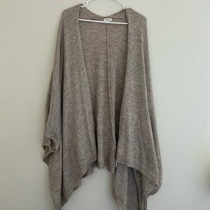 Cream/Tan & White Knit Kimono  Oversized